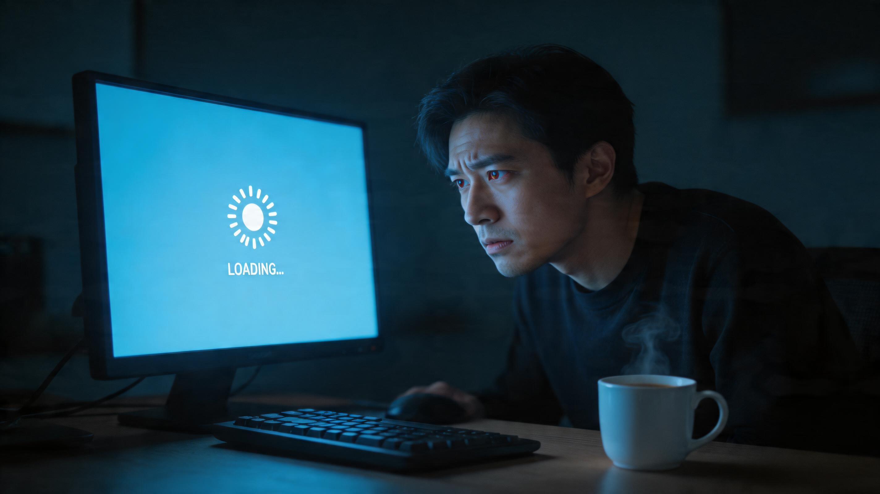 开发者面对卡顿屏幕